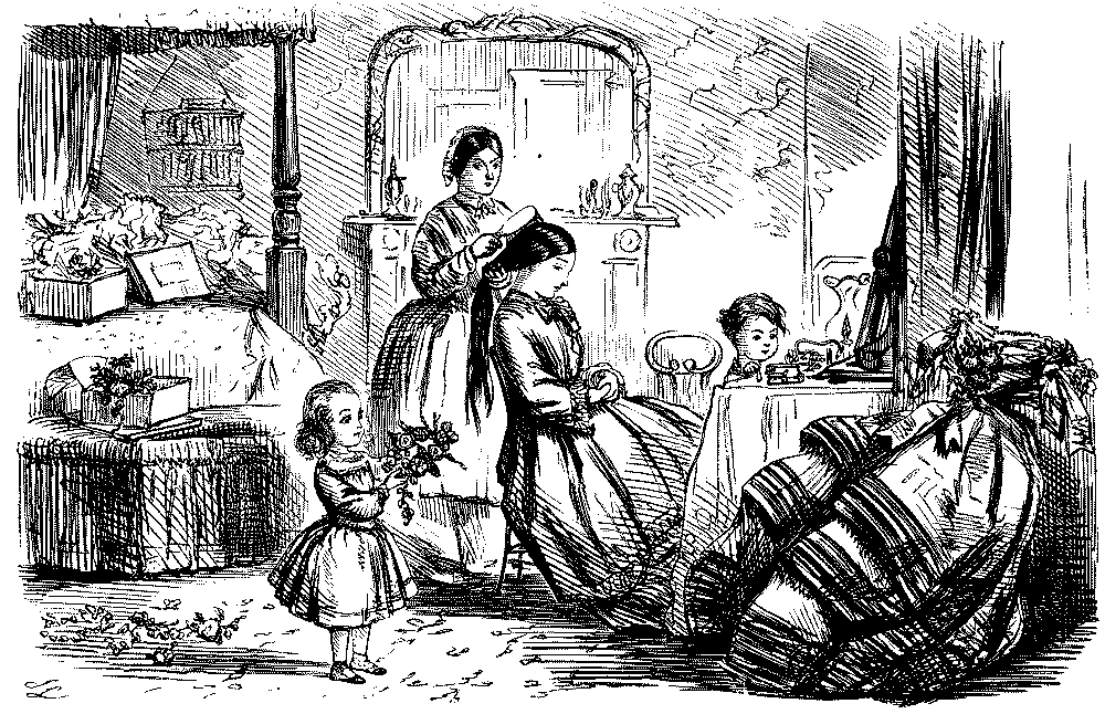 Mother and child talking.
