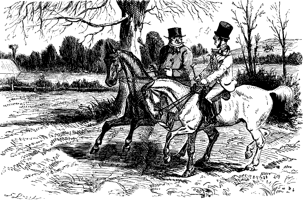 Two horse riders talking.