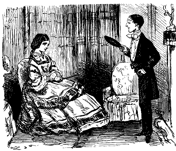 Man and woman talking,