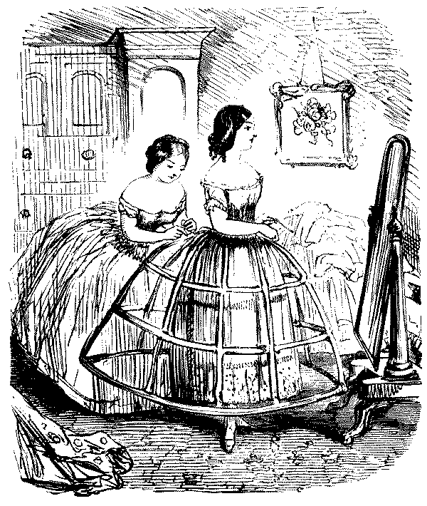Young ladies assisting with dressing.