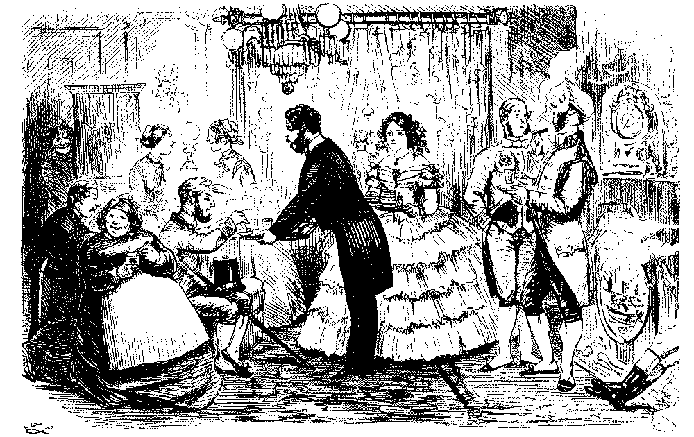 Master waiting upon the servants.