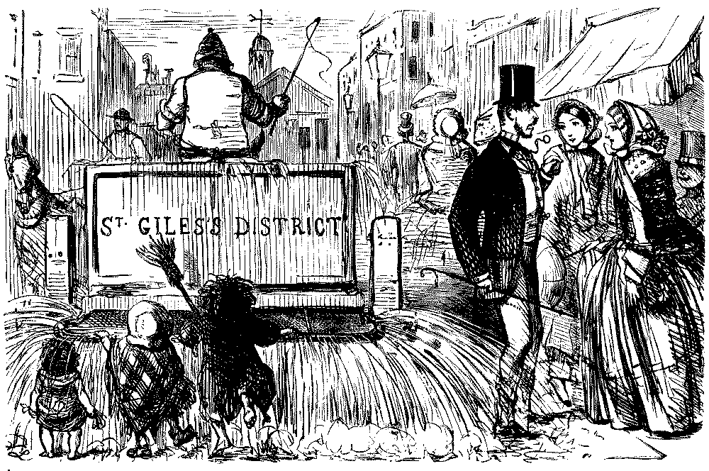 Man about to get soaked by water cart.