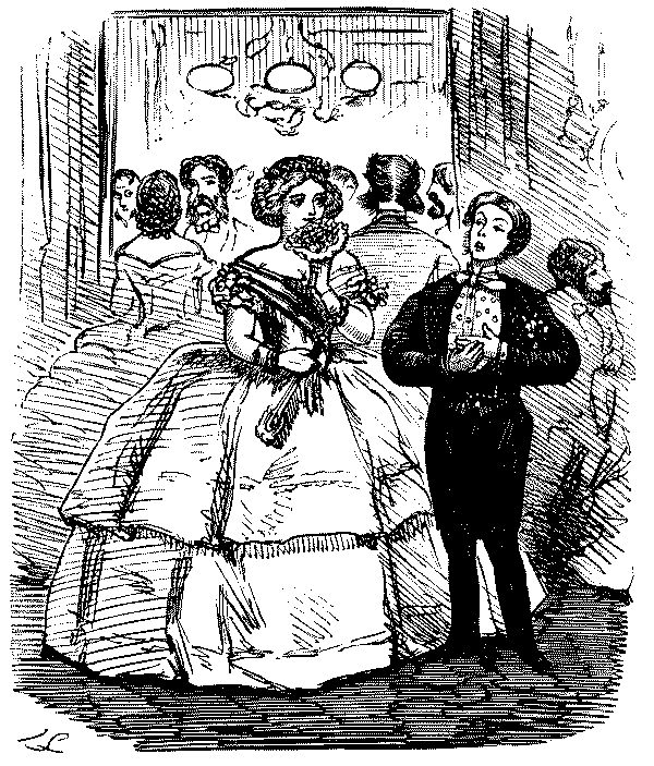 Man and woman talking.