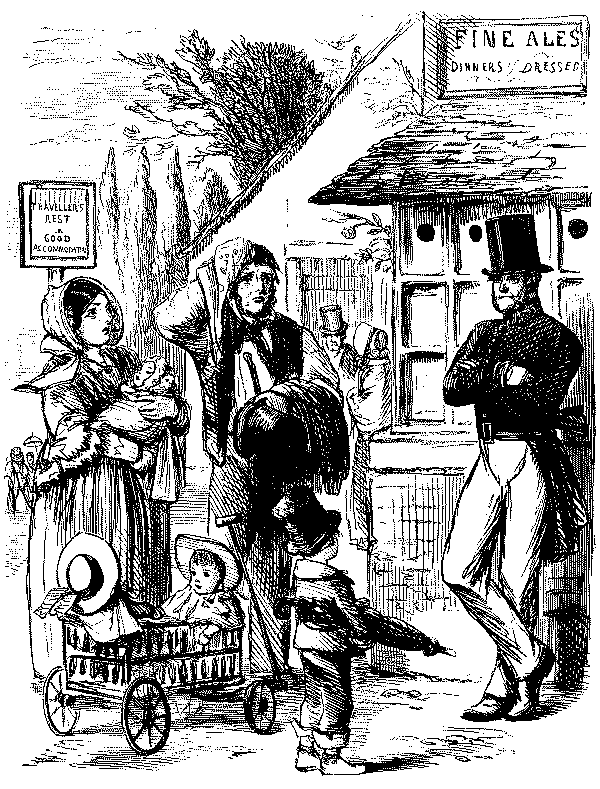 Scene at a village inn.