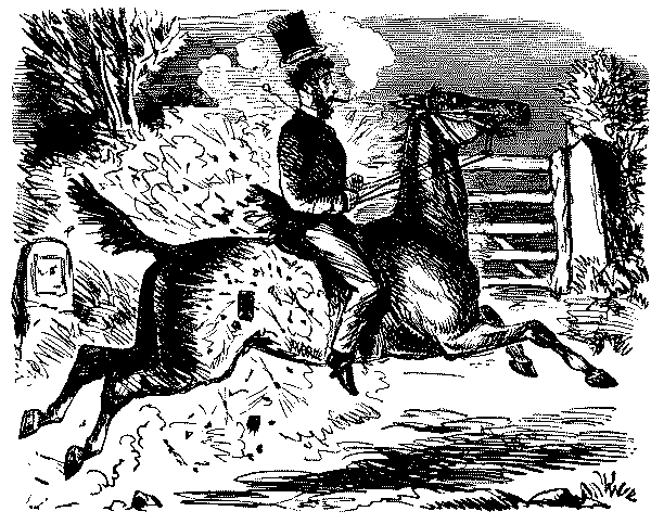 Horseman whose matches have set on  fire due to friction.