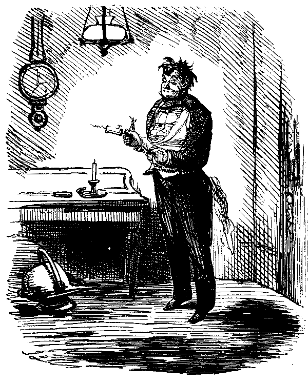 Man winding up his watch.