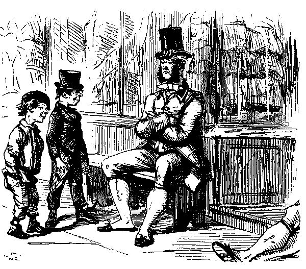 boys viewing a well dressed man.