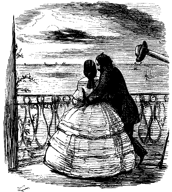 Amorous couple stargazing.