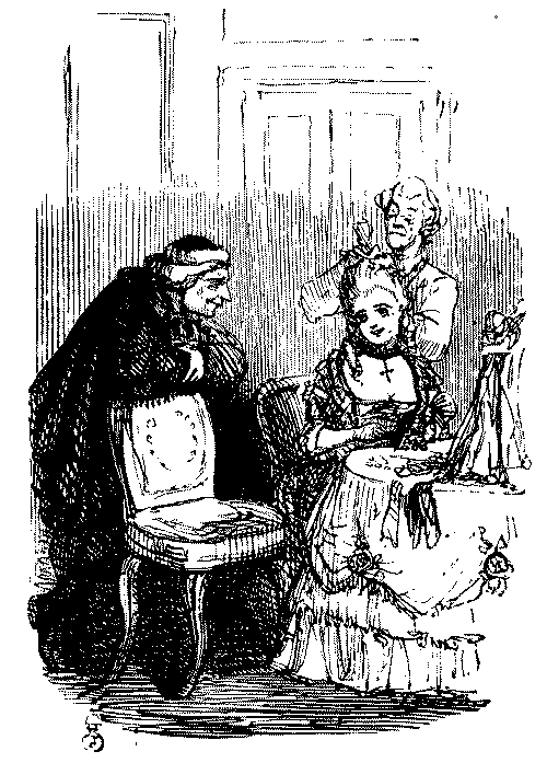 Two ladies talking.