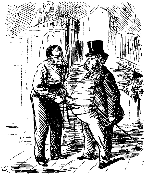 Tailor measuring customer.