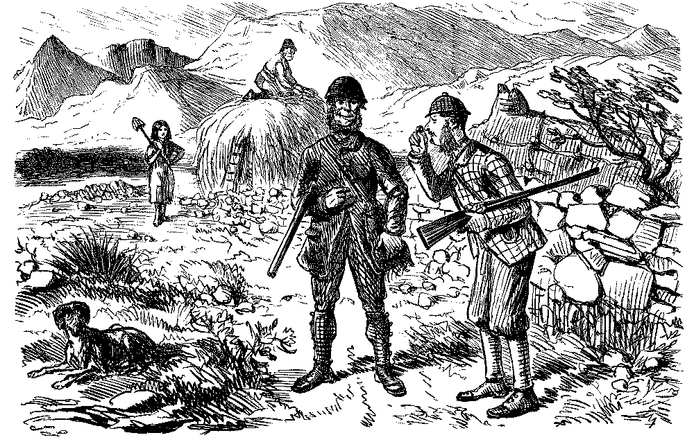 Two men out shooting.