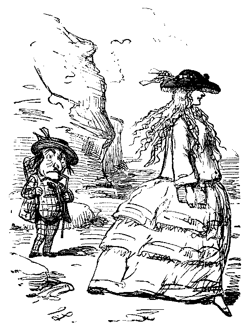 Mr Punch admiring lady