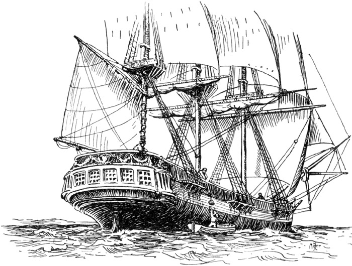 "The Caroline continued her course and proceeded to London."