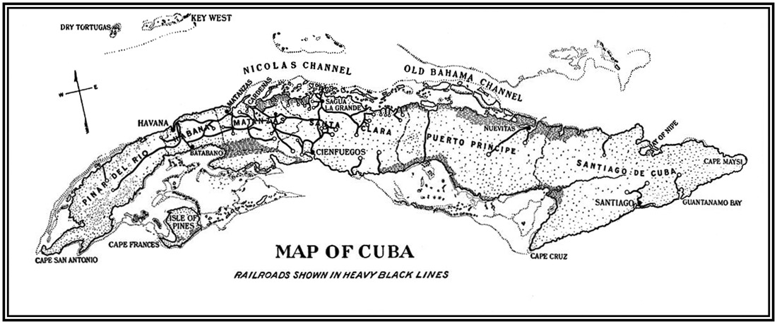 Map of Cuba