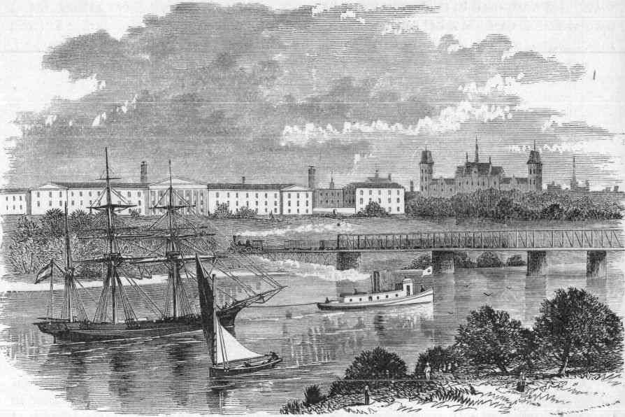 VIEW OF THE SCHUYLKILL RIVER AND WEST PHILADELPHIA.