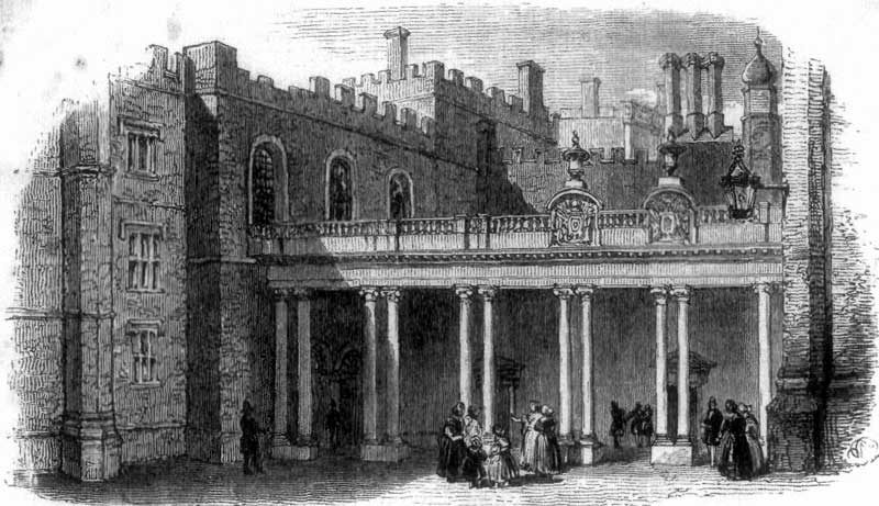 MIDDLE QUADRANGLE, HAMPTON COURT.