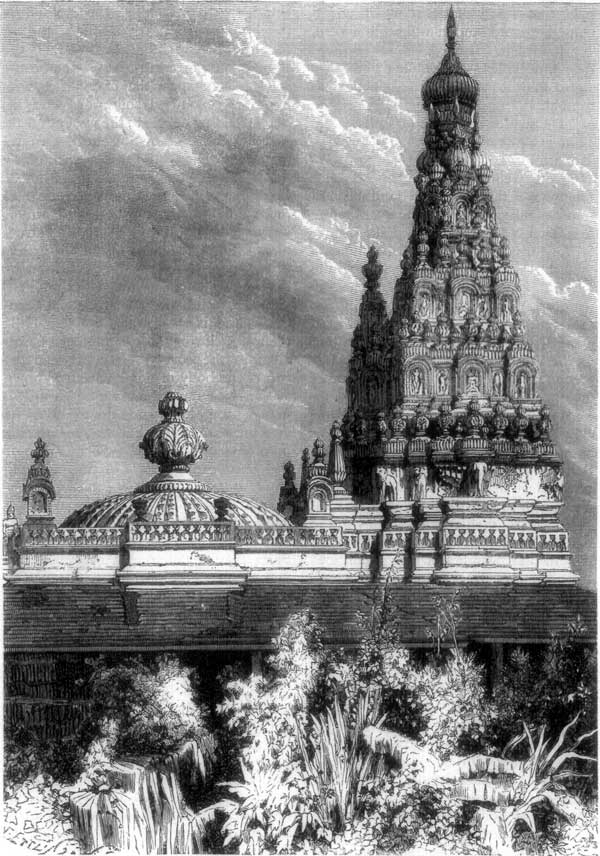HINDU TEMPLE IN THE BLACK TOWN, BOMBAY.