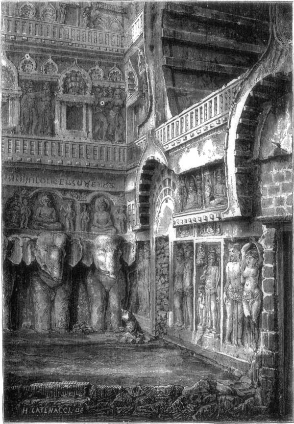 THE VESTIBULE OF THE GRAND SHAÎTYA OK KARLI.
