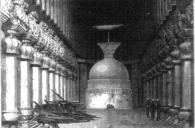 INTERIOR OF THE GREAT SHAÎTYA OF KARLI.