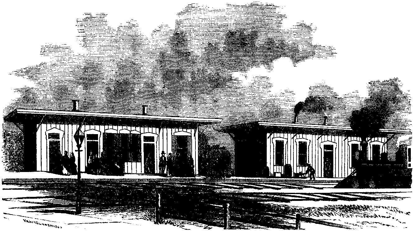 DÉPÔT OF THE WILMINGTON AND WESTERN RAILROAD.
