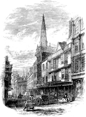 WINE STREET, THE BIRTHPLACE OF ROBERT SOUTHEY. WINE STREET, THE BIRTHPLACE OF ROBERT SOUTHEY.
