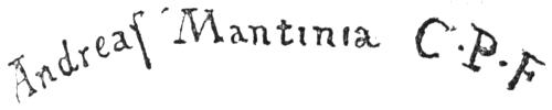 Andreas Mantinia C.P.F.
