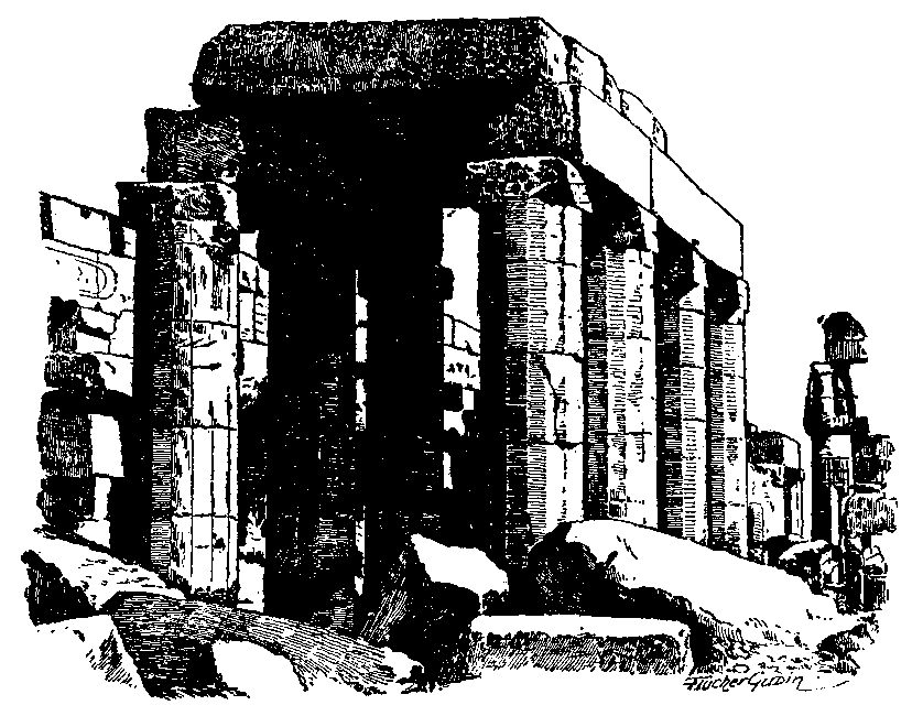 Fig 59.--Sixteen-sided pillars, Karnak.