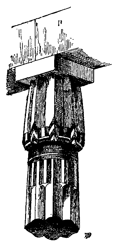 Fig 69.--Lotus-bud column, processional hall, Thothmes III., Karnak. 