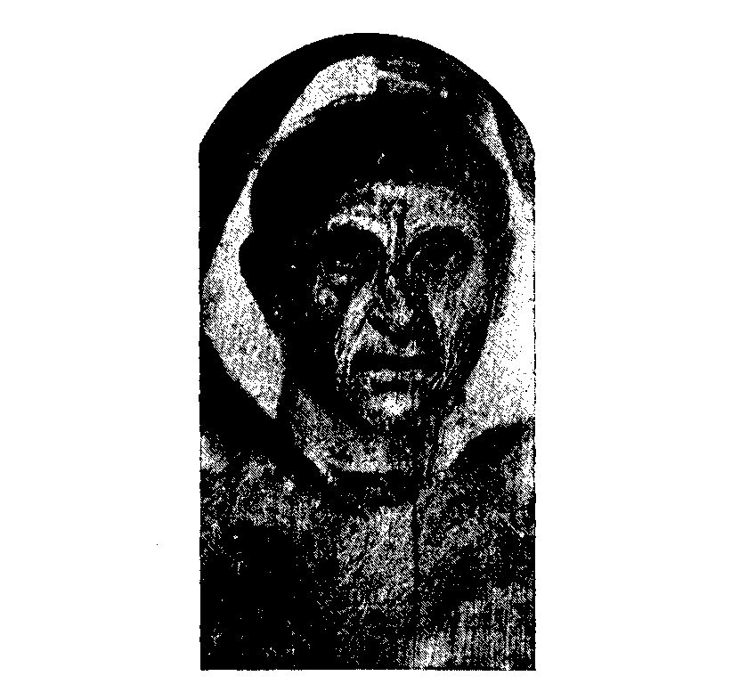 Fig 264.--Panel portrait from the Graeco-Roman Cemetery at Hawara, now in the National Gallery, London. (Hawara, Biahmu, and Arsinoe, W.M.F. Petrie, Plate X., page 10.) 