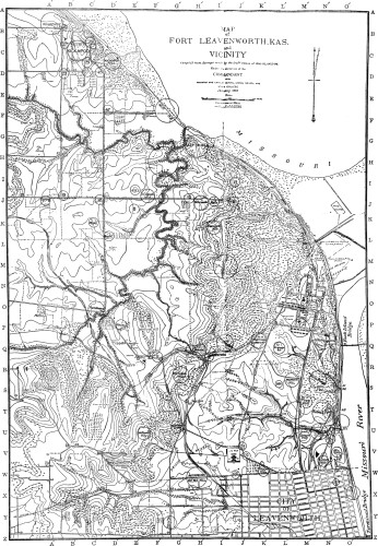 MAP of FORT LEAVENWORTH, KAS. and VICINITY MAP of FORT LEAVENWORTH, KAS. and VICINITY