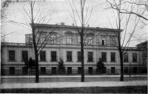 THE PHYSICAL INSTITUTE, UNIVERSITY OF WÜRZBURG, WHERE PROFESSOR RÖNTGEN HAS HIS RESIDENCE, DELIVERS HIS LECTURES, AND CONDUCTS HIS EXPERIMENTS.