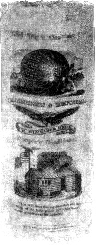 A HARRISON BADGE OF 1840.