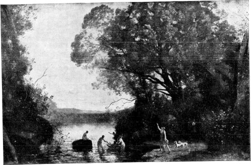 DIANA'S BATH. JEAN BAPTISTE CAMILLE COROT.