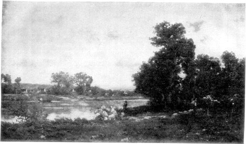 ON THE RIVER OISE. FROM A PAINTING BY CHARLES FRANÇOIS DAUBIGNY.