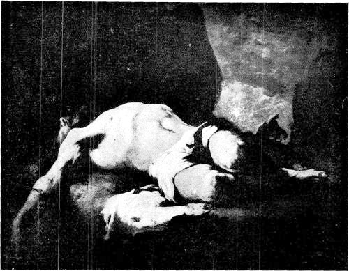 THE GOOD SAMARITAN. FROM A PAINTING BY THÉODULE RIBOT.