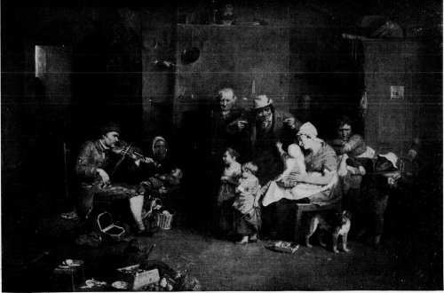 THE BLIND FIDDLER. FROM A PAINTING BY SIR DAVID WILKIE.