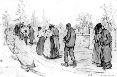"IT WAS THE QUAINT CUSTOM AT FUNERALS IN FAIRVILLE TO FOLLOW MOURNERS IN LINE FROM THE GRAVE"