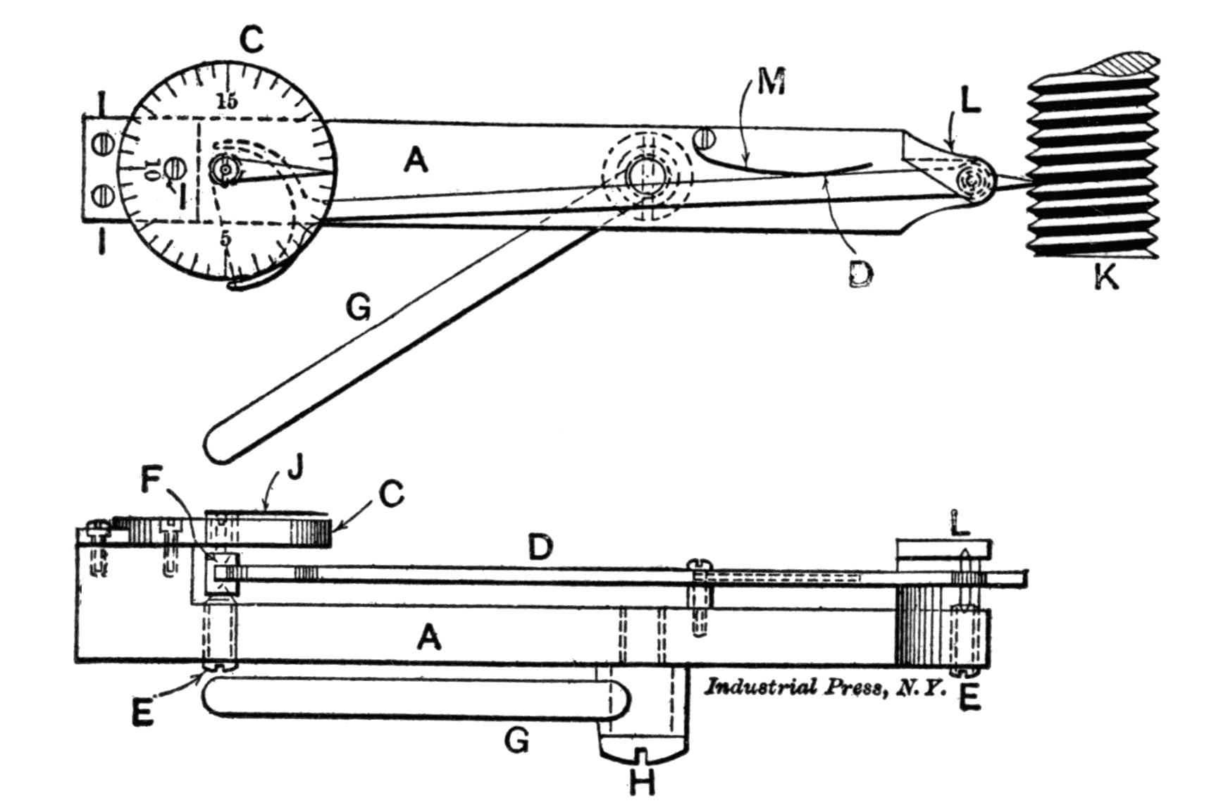 Fig. 23. Indicator for Accuracy of Lead-screws Fig. 23. Indicator for Accuracy of Lead-screws