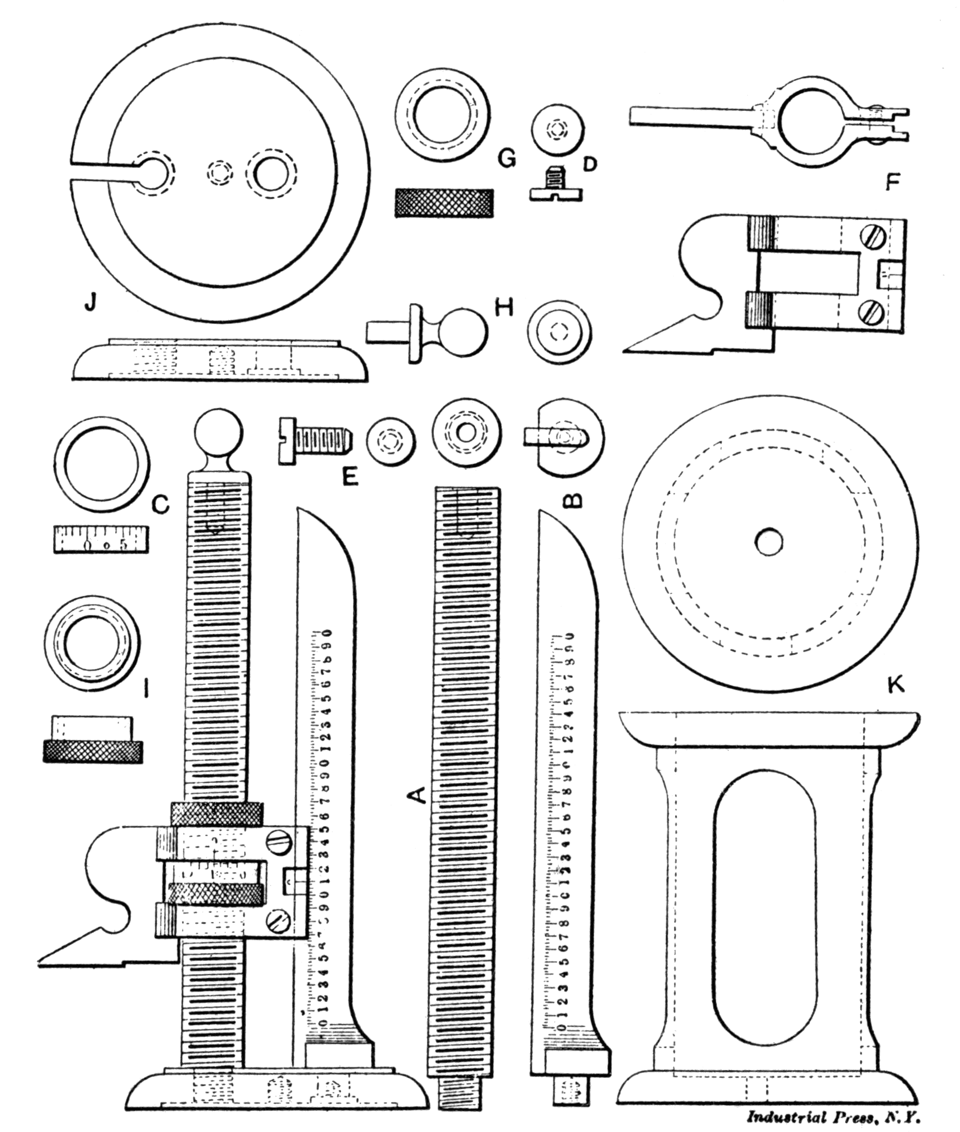 Fig. 28. Micrometer Surface and Height Gage Fig. 28. Micrometer Surface and Height Gage