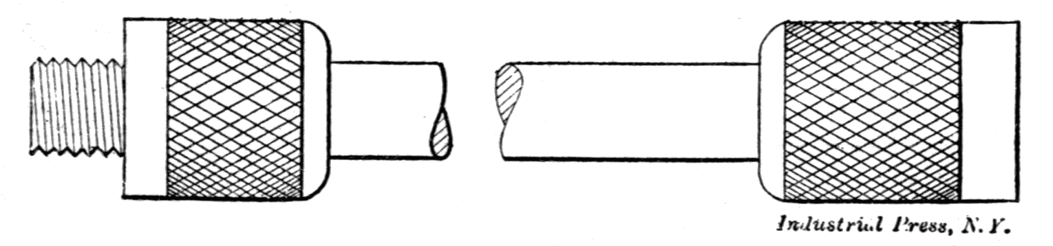 Fig. 38. Adjustable Extension Pieces for Inside Micrometer Fig. 38. Adjustable Extension Pieces for Inside Micrometer