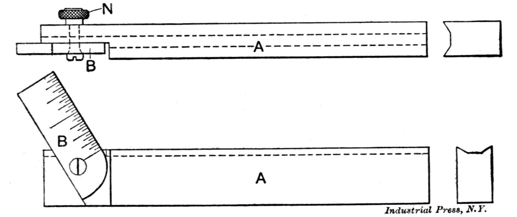 Fig. 50. Gage for Grinding Drills Fig. 50. Gage for Grinding Drills