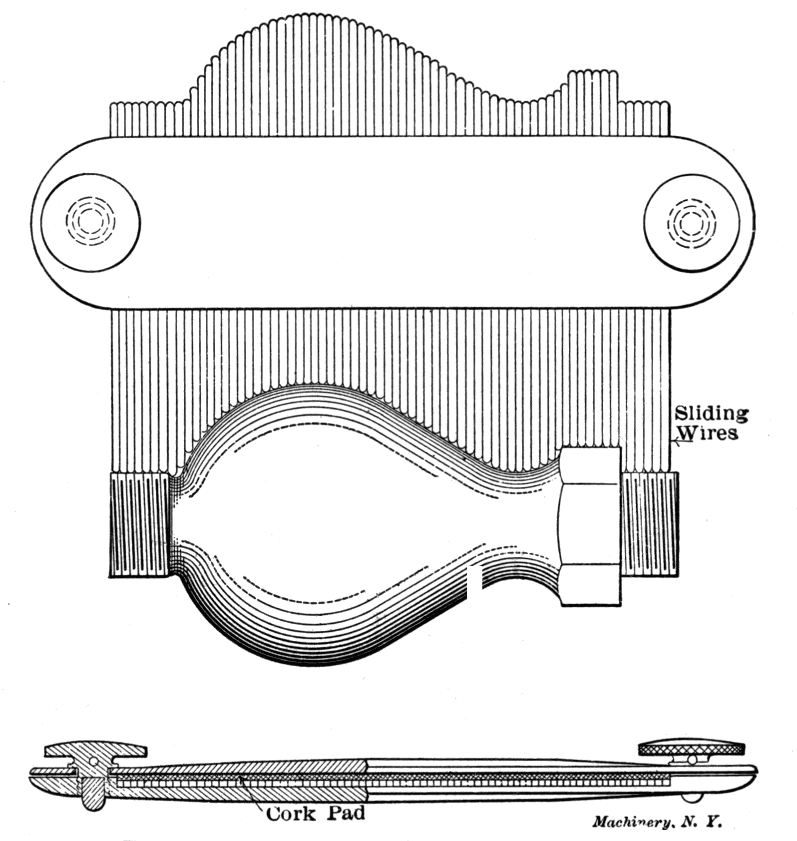 Fig. 52. Setting Contour Gage to Turned Sample Fig. 52. Setting Contour Gage to Turned Sample