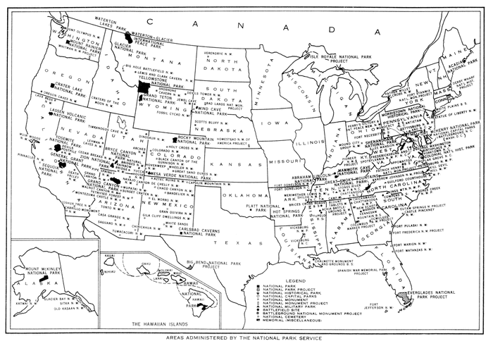 NPS Locations Map NPS Locations Map