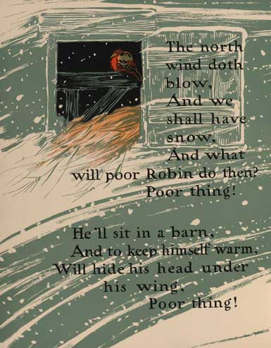 The north wind doth blow The north wind doth blow