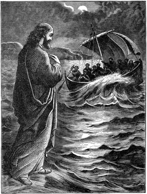 CHRIST WALKING ON THE SEA.