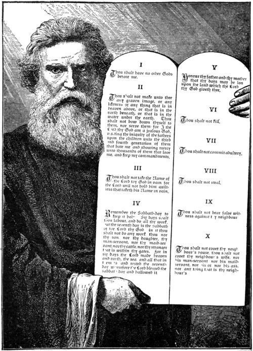 THE TEN COMMANDMENTS.