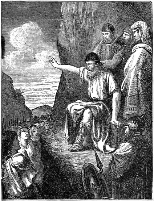 JOSHUA EXHORTING THE PEOPLE.