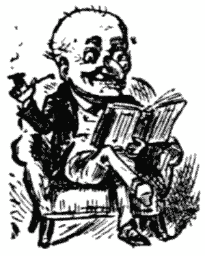 Mr. Punch reading