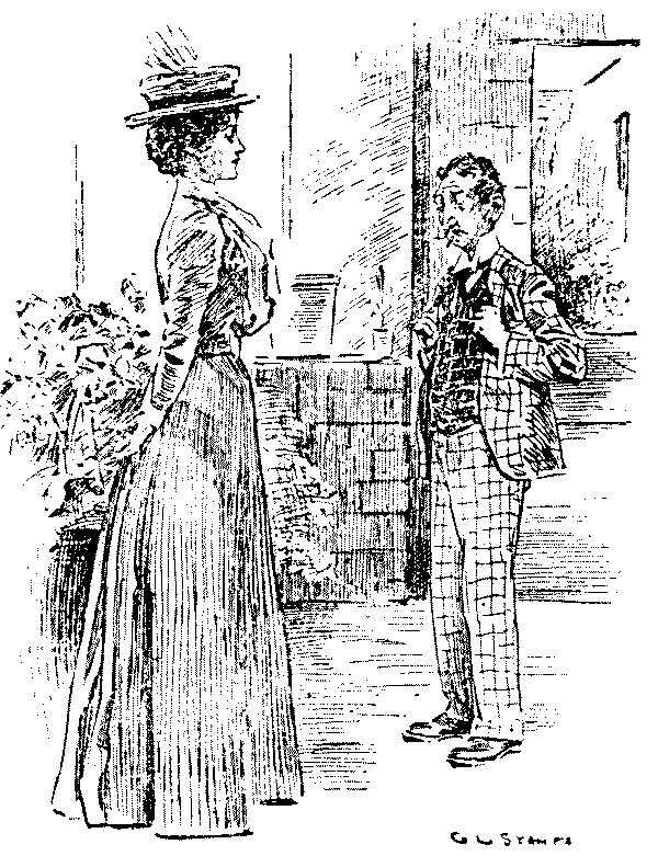 Man and woman talking