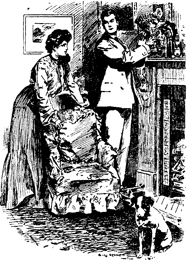 Man and wife in discussion